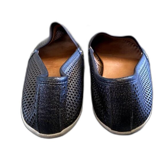 Frye Melanie Slip On Perforated Fashion Sneaker Pewter Metallic Gray Size 10 - Picture 4 of 7
